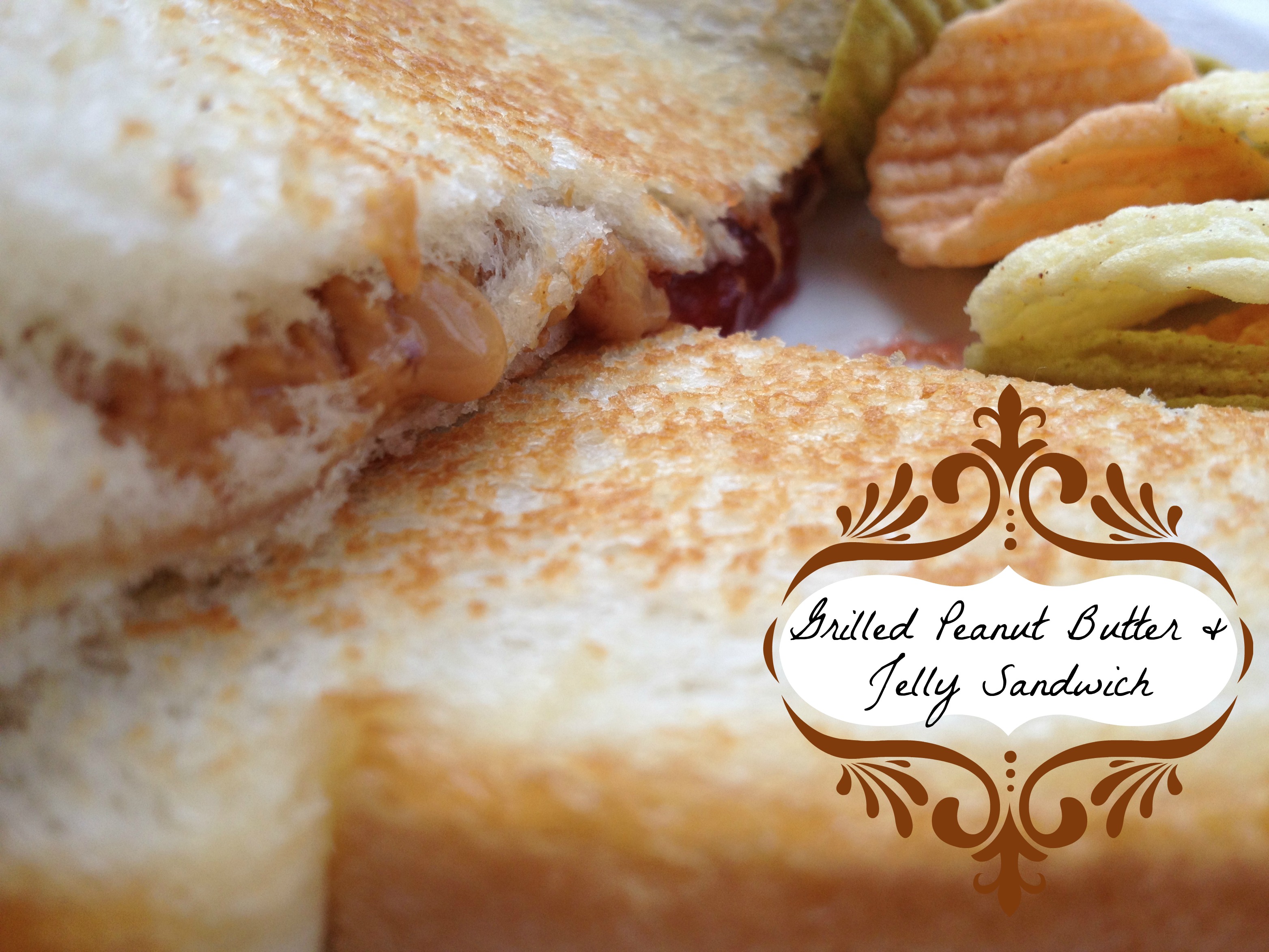 © roastedbeanz.com: How to make a grilled peanut butter and jelly sandwich